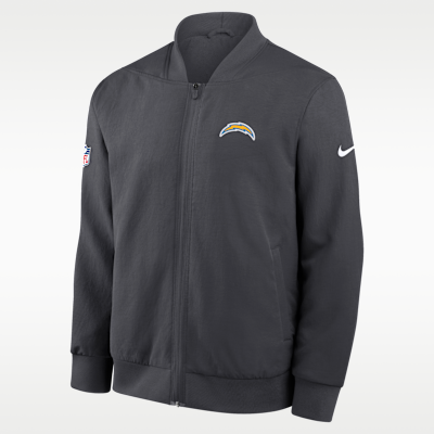 Los Angeles Chargers Sideline Men's Nike NFL Full-Zip Bomber
